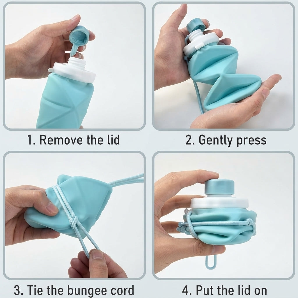 Silicone Folding Water Bottle